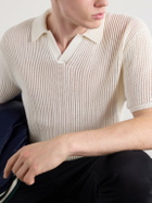 Aimé Leon Dore - Open-Collar Open-Knit Cotton Polo Shirt - Neutrals