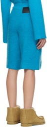 JW Anderson Blue Knitted Shorts
