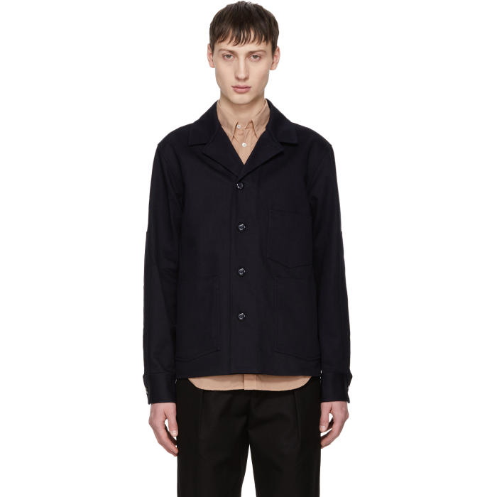 Photo: Acne Studios Navy Media Jacket