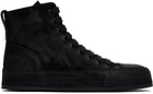 Ann Demeulemeester Black Orvo High-Top Sneakers