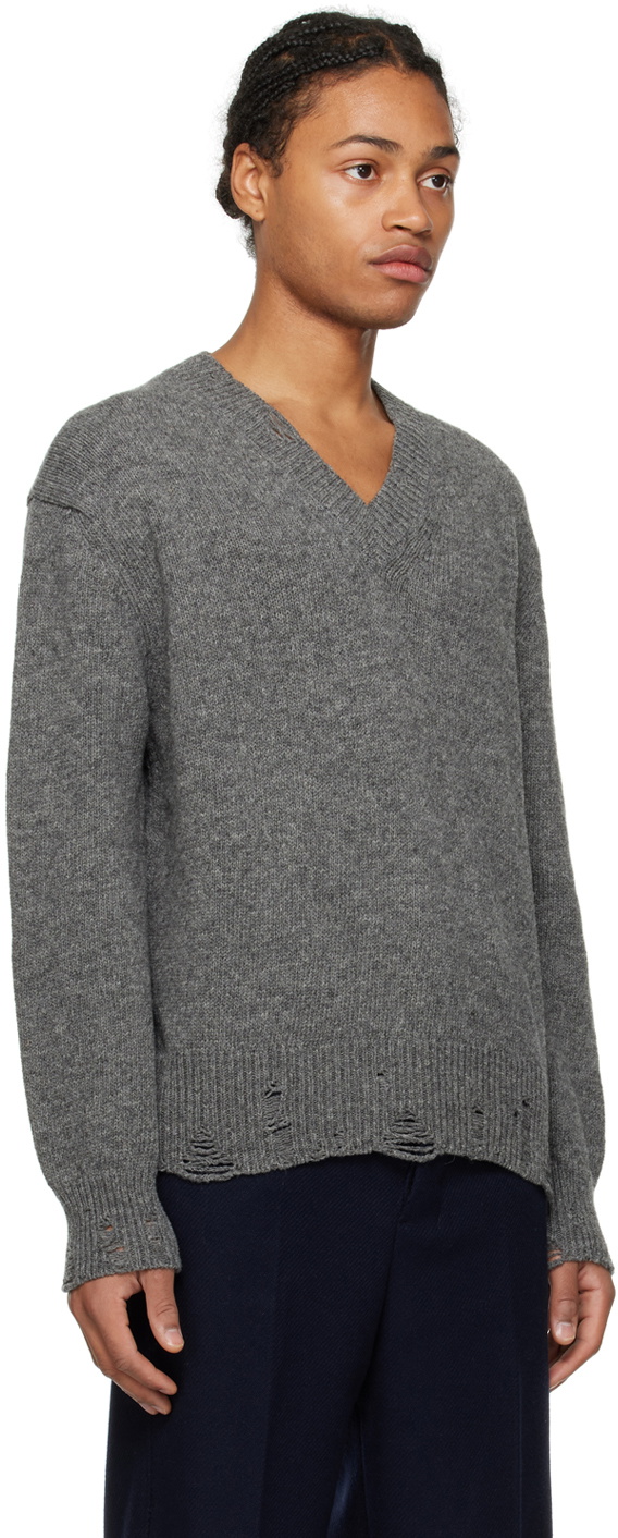 Distressed hotsell wool sweater