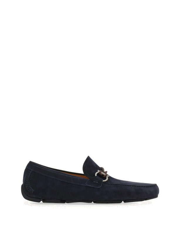Photo: Ferragamo Mens Gancini ornament driver in Blue