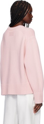Guest in Residence Pink Cozy Crew Sweater