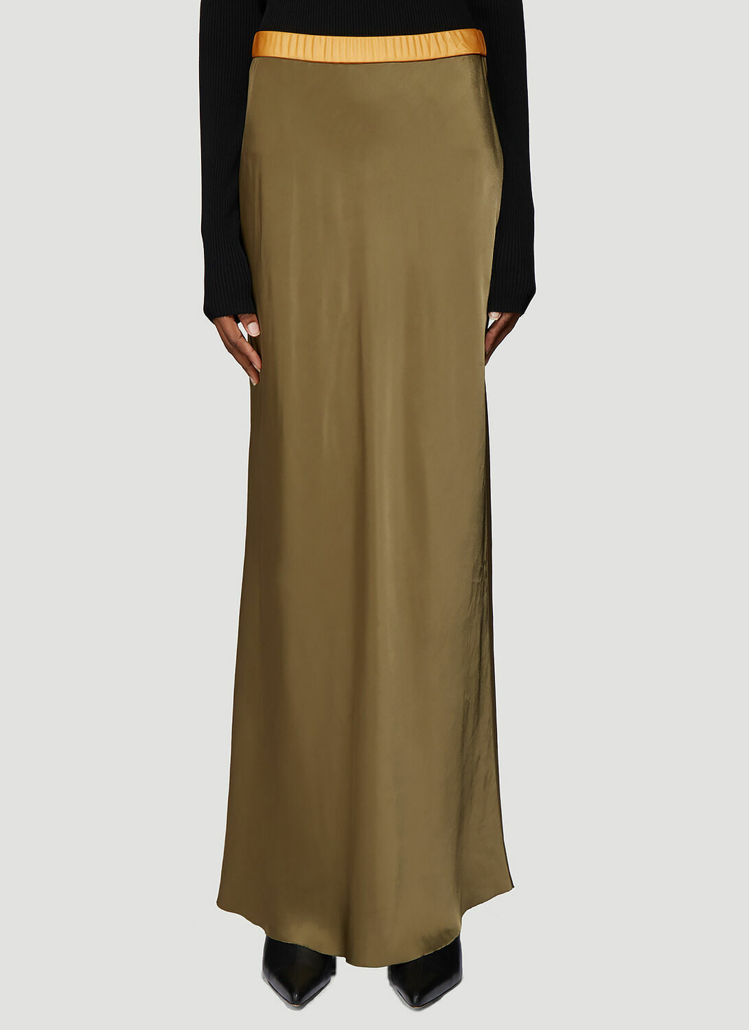 Helmut Lang Satin Slip Skirt