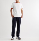 Bellerose - Contrast-Tipped Cotton-Jersey T-Shirt - White