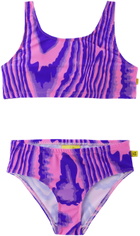 M’A Kids Kids Blue & Pink Printed Bikini