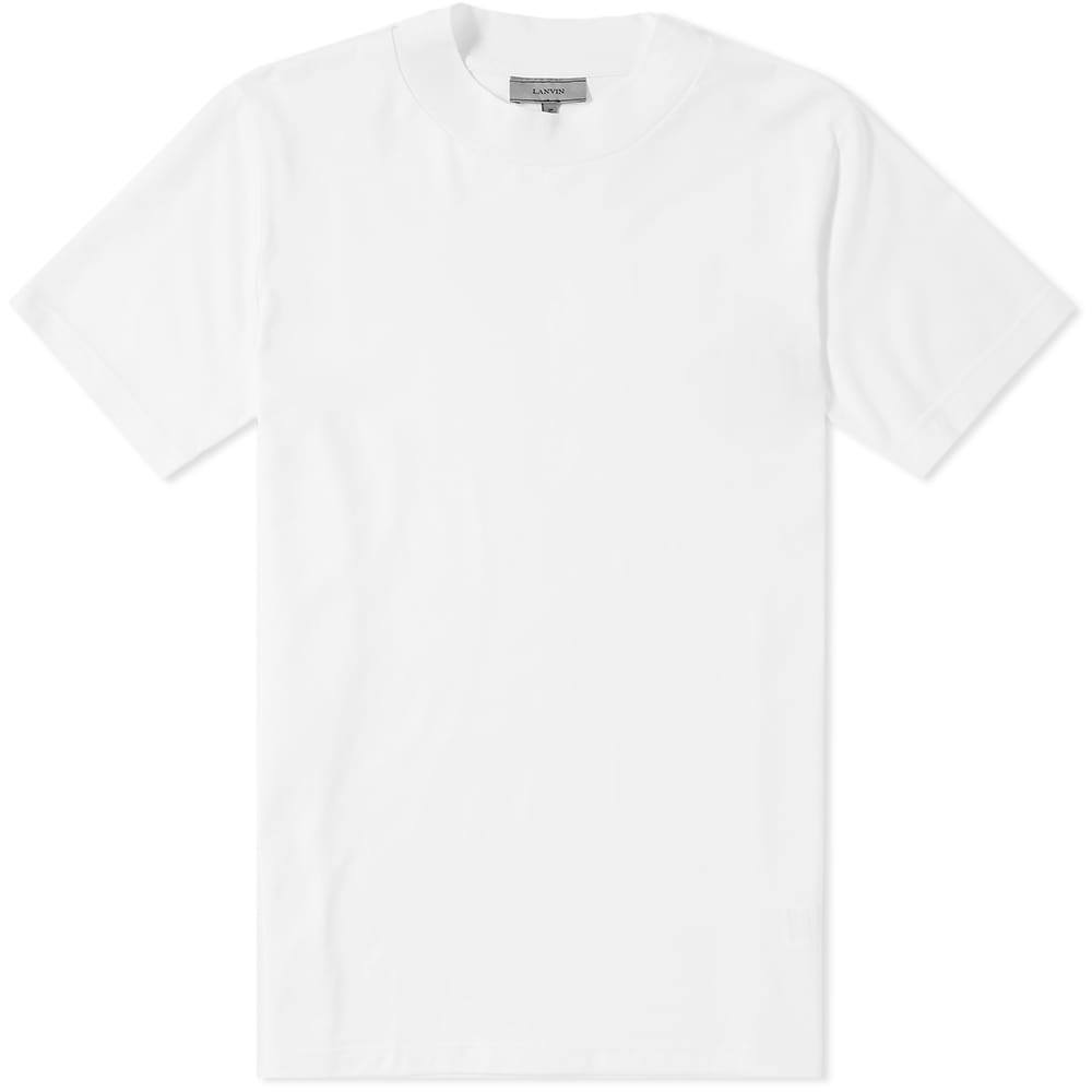 Lanvin Mock Neck Tee White Lanvin