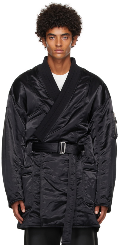 Photo: AMBUSH Black Kimono Hybrid Coat