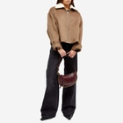 Isabel Marant Women's Oskan Moon Shoulder Bag in Burgundy