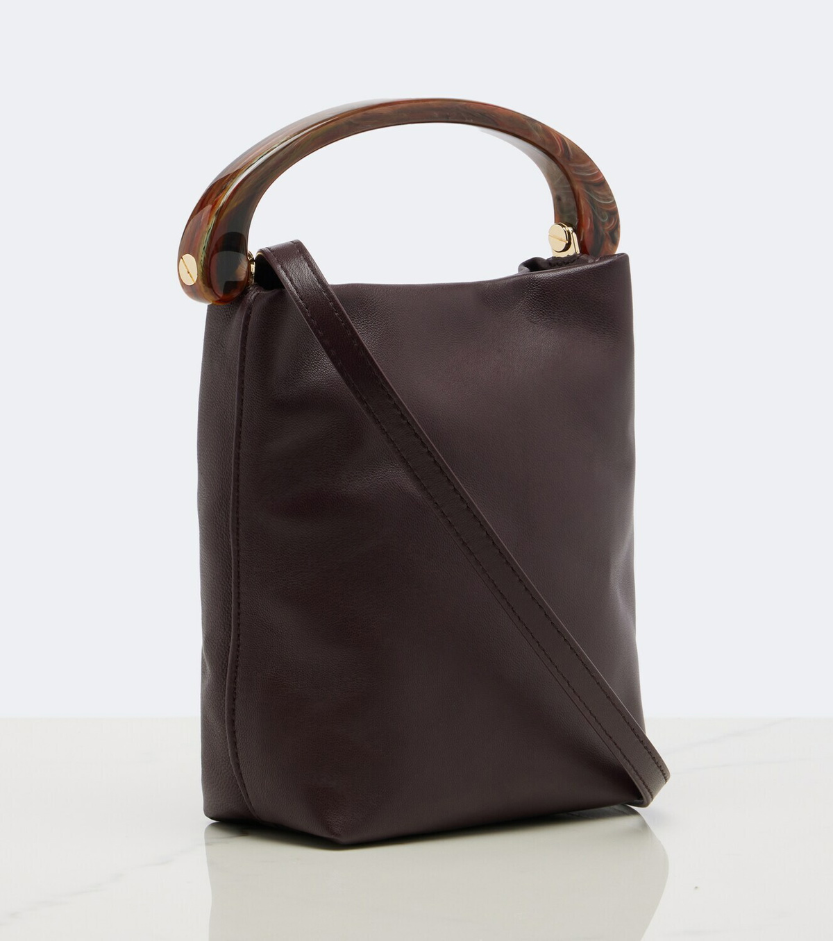 Dries Van Noten Small leather top-handle bag