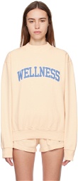 Sporty & Rich Beige 'Wellness' Sweatshirt