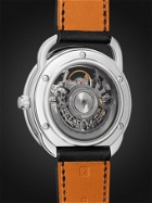HERMÈS TIMEPIECES - Arceau Squelette Automatic 40mm Stainless Steel and Leather Watch, Ref. No. 055631WW00 - Black