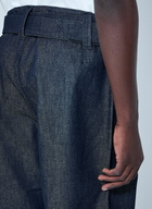 Mugler Belted Denim Jeans