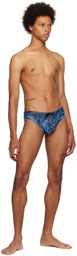 Raga Malak Blue Drawstring Swim Briefs