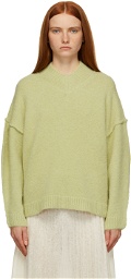 RUS Green Alpaca & Wool Kiruto V-Neck Sweater