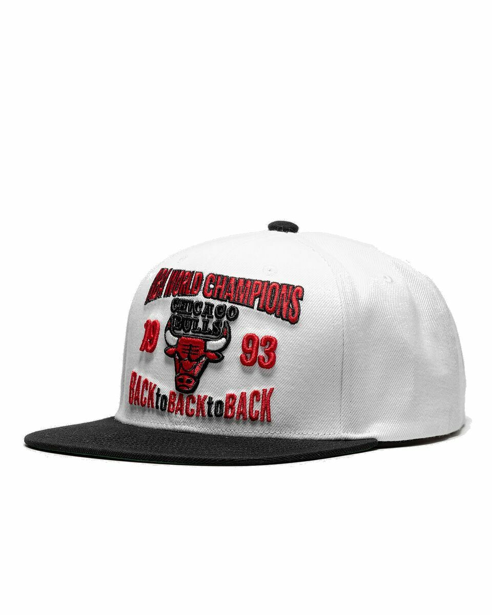 Photo: Mitchell & Ness Nba Back To 93 Snapback Cap Hwc Chicago Bulls White - Mens - Caps