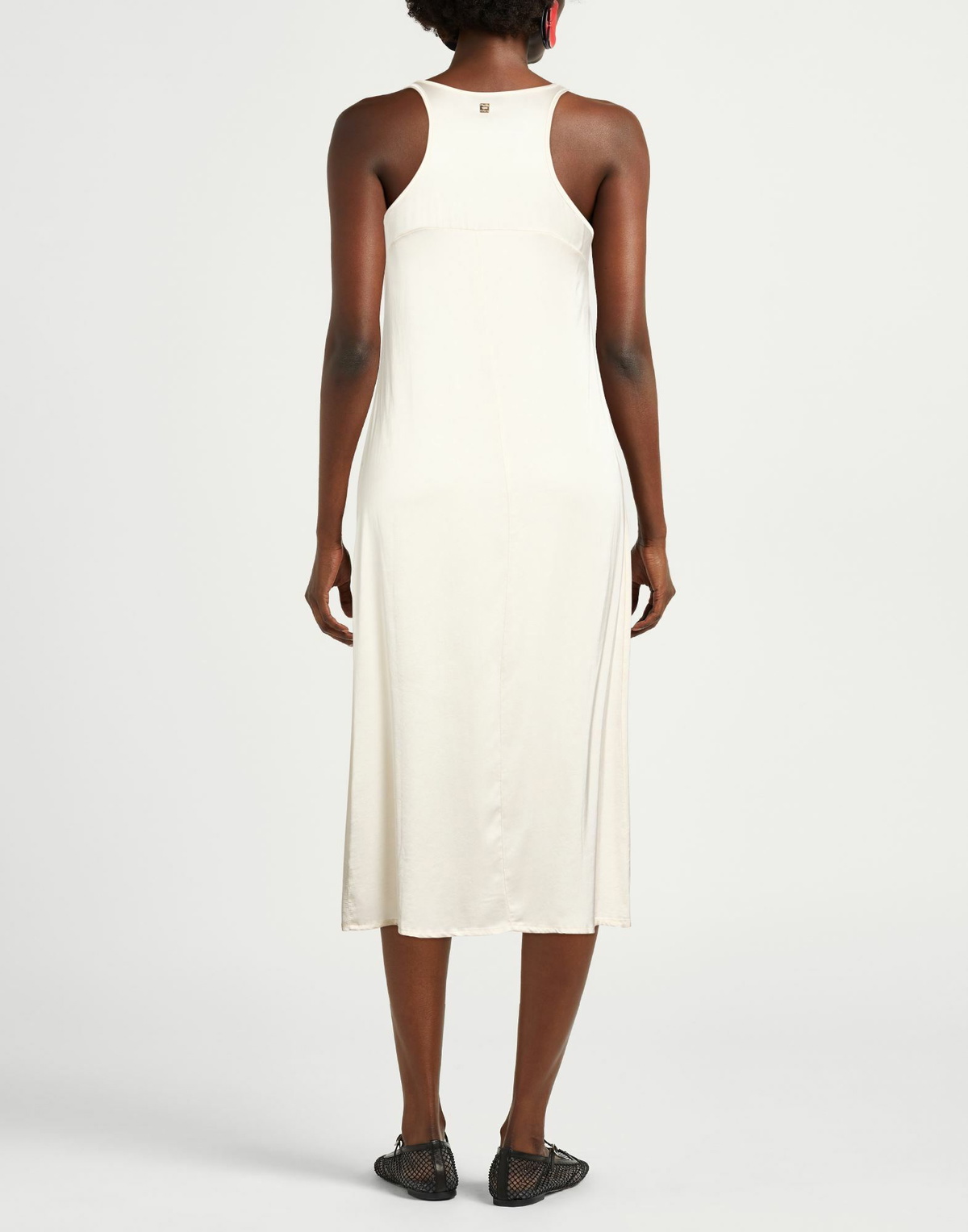 Manila Grace Womens Midi dress Ivory