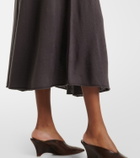 Extreme Cashmere N°470 Seduce wool and cashmere midi skirt