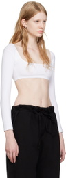 Gil Rodriguez White 'El Tigre Chiquito' Long Sleeve T-Shirt