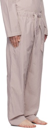 Tekla Purple & White Poplin Pyjama Pants