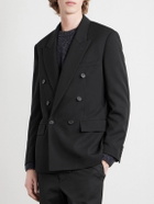 The Row - Perin Double-Breasted Wool-Gabardine Blazer - Black