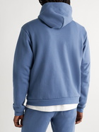 John Elliott - Beach Loopback Cotton-Jersey Hoodie - Blue