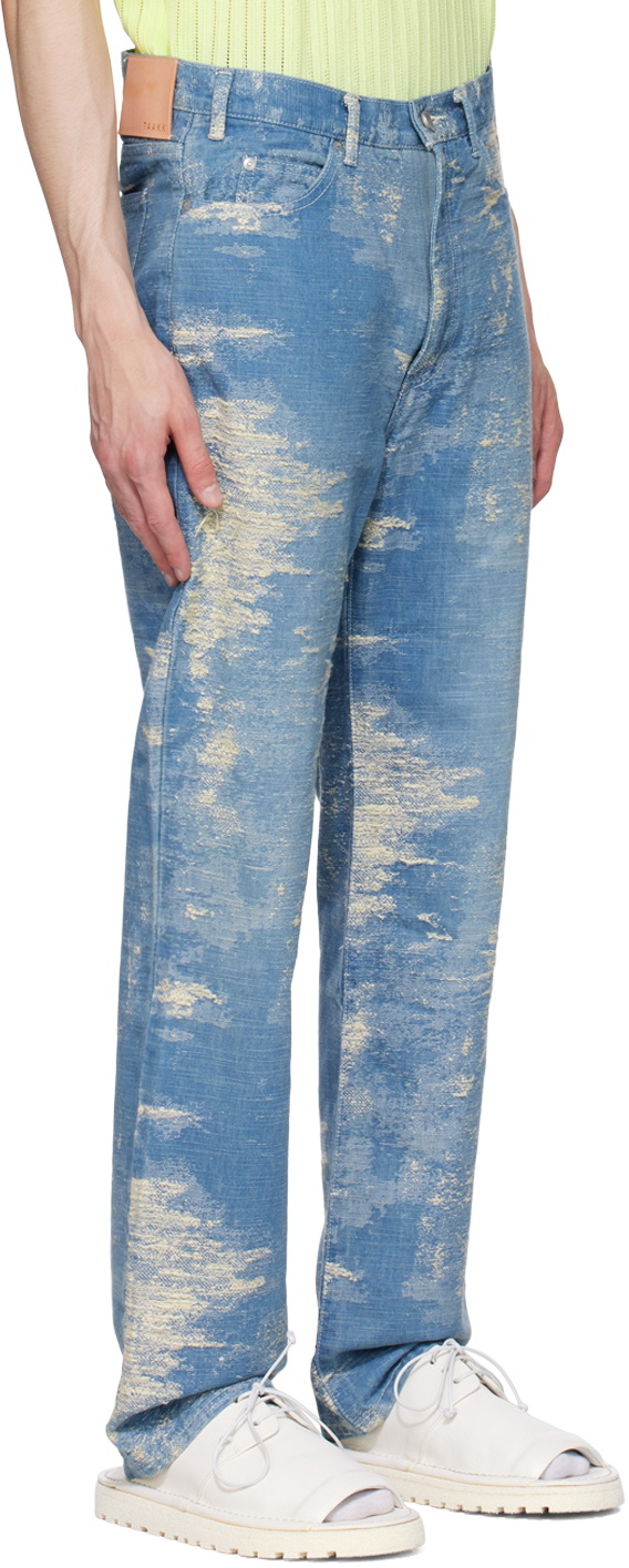 TAAKK Blue Bleach Jeans