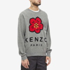 Kenzo Men's Logo Intarsia Crew Knit in Misty Grey