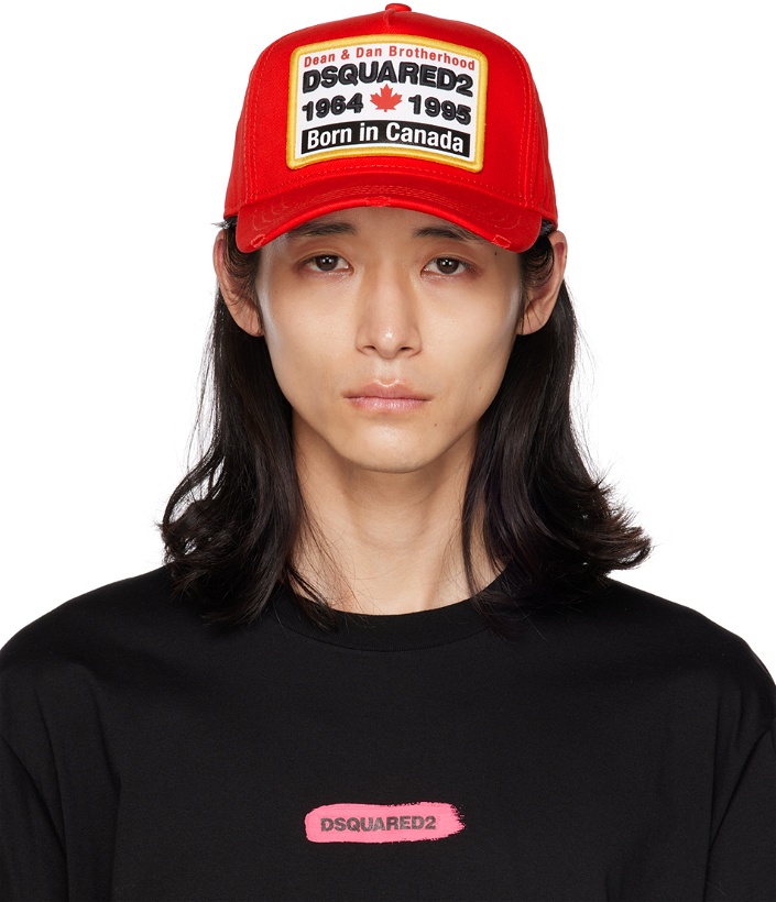 Photo: Dsquared2 Red Embroidered Cap