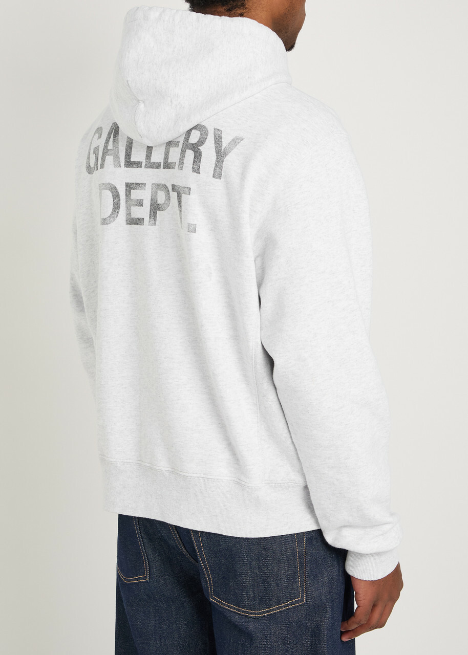 Gallery Dept. Paint Splatter-effect Cotton-blend Sweatshirt Grey
