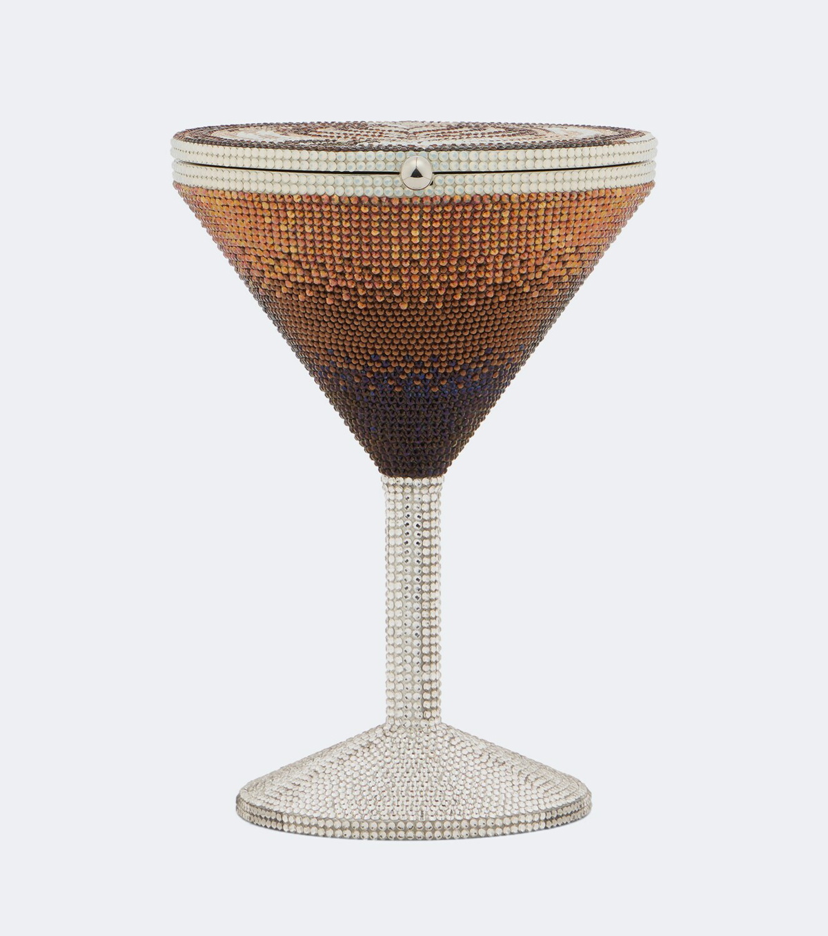 Judith Leiber Couture Martini Espresso crystal-embellished clutch
