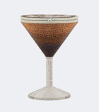 Judith Leiber Couture Martini Espresso crystal-embellished clutch