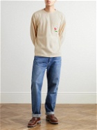 YMC - Monterey Embroidered Cotton-Jersey T-Shirt - White