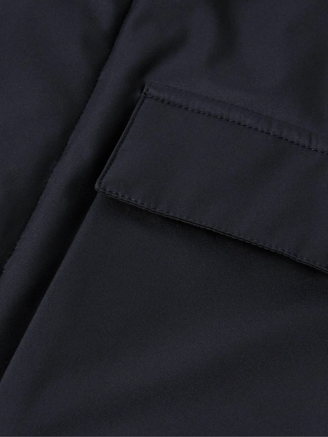 Kiton - Tech-Twill Overshirt - Blue