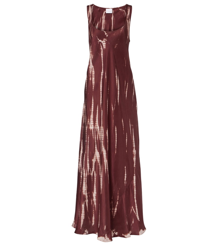 Photo: Anna Kosturova Tie-dye silk maxi dress