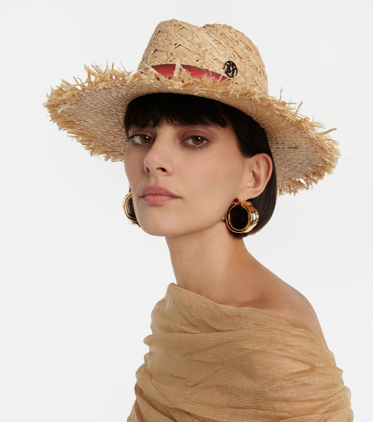 Maison Michel Virginie panama hat Maison Michel - Virginie straw fedora Maison Michel main image 3