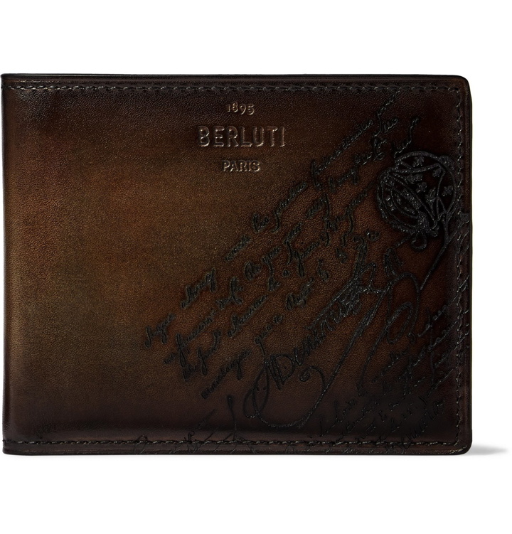Photo: Berluti - Scritto Leather Billfold Wallet - Brown