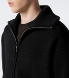Studio Nicholson Ribbed-knit wool zip-up sweater
