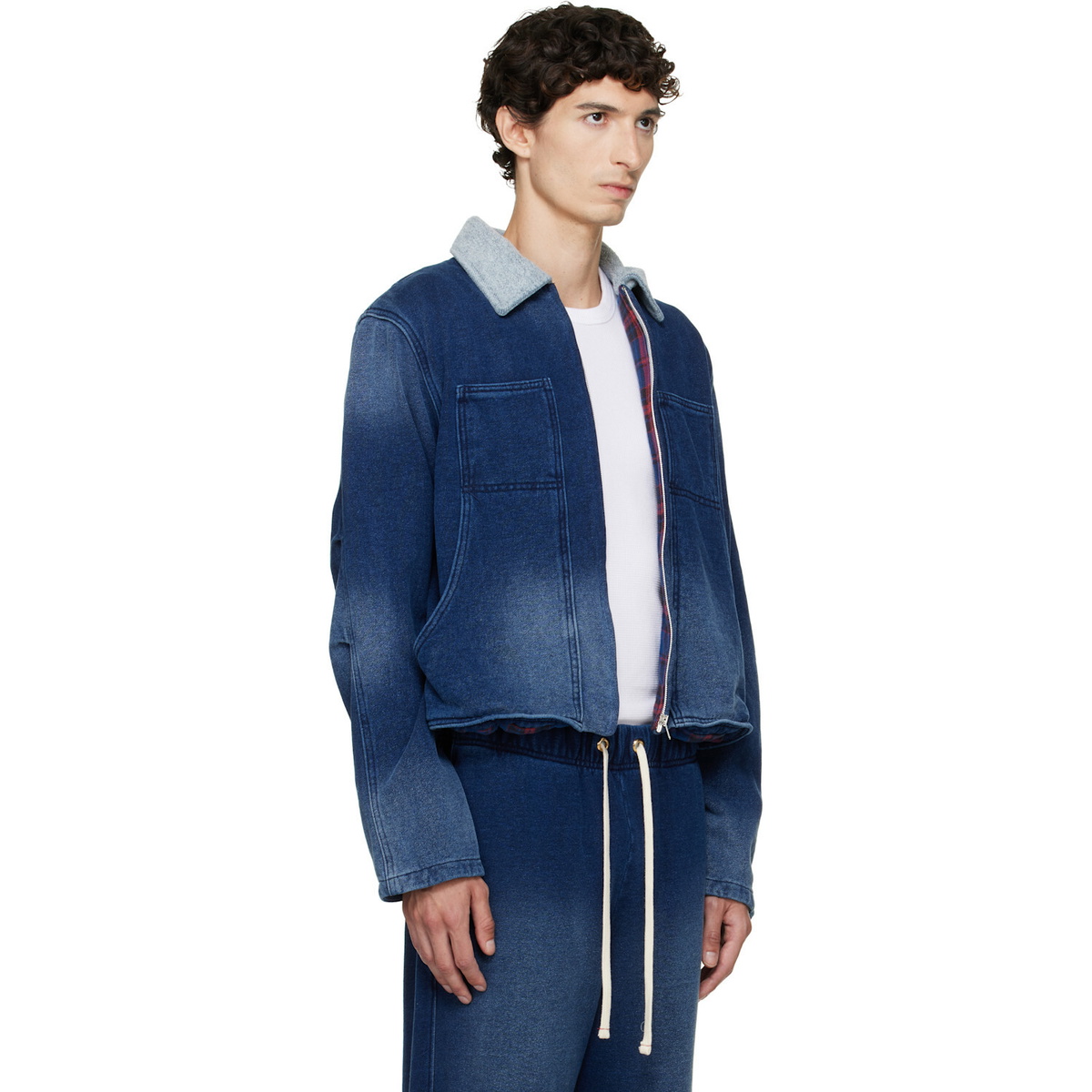 Les Tien Navy Heavyweight Utility Jacket