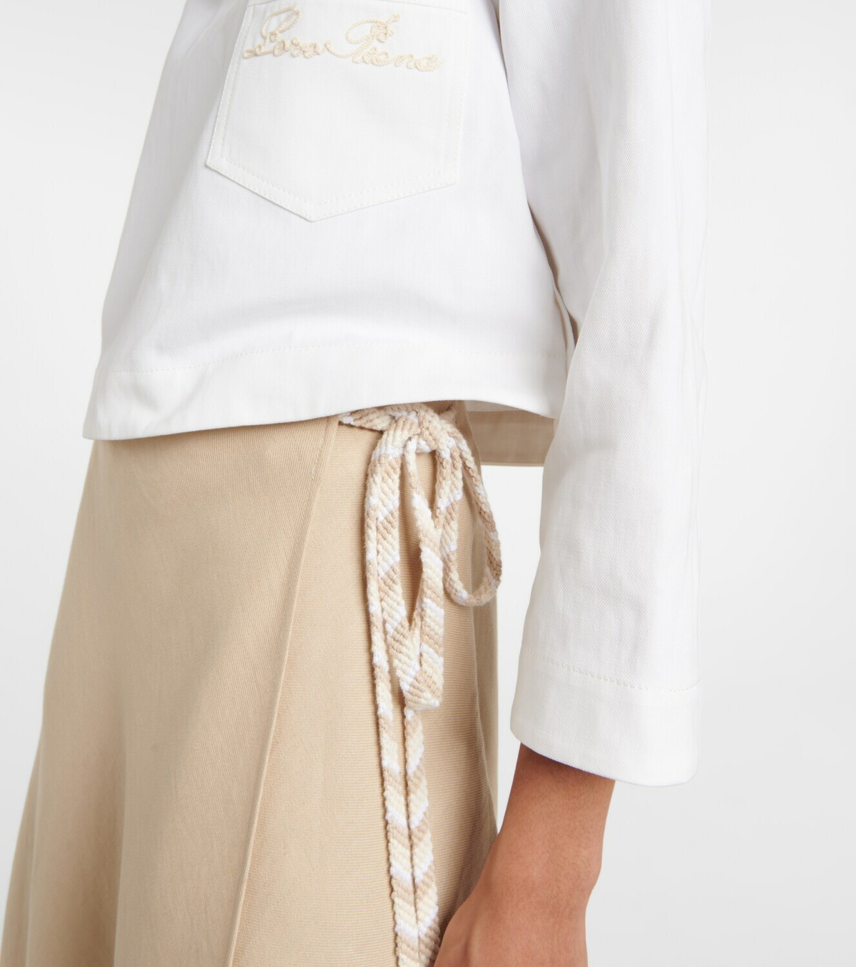 Loro Piana Linen midi skirt Loro Piana