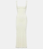 Galvan Atalanta beaded midi dress