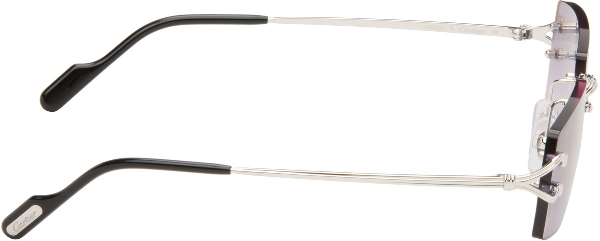Cartier Silver Classic C Motif Sunglasses