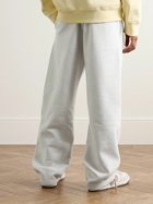 Nike - Solo Straight-Leg Logo-Embroidered Cotton-Blend Jersey Sweatpants - White