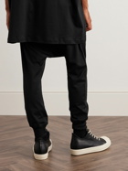 Rick Owens - Champion Straight-Leg Embroidered Organic Cotton-Jersey Sweatpants - Black