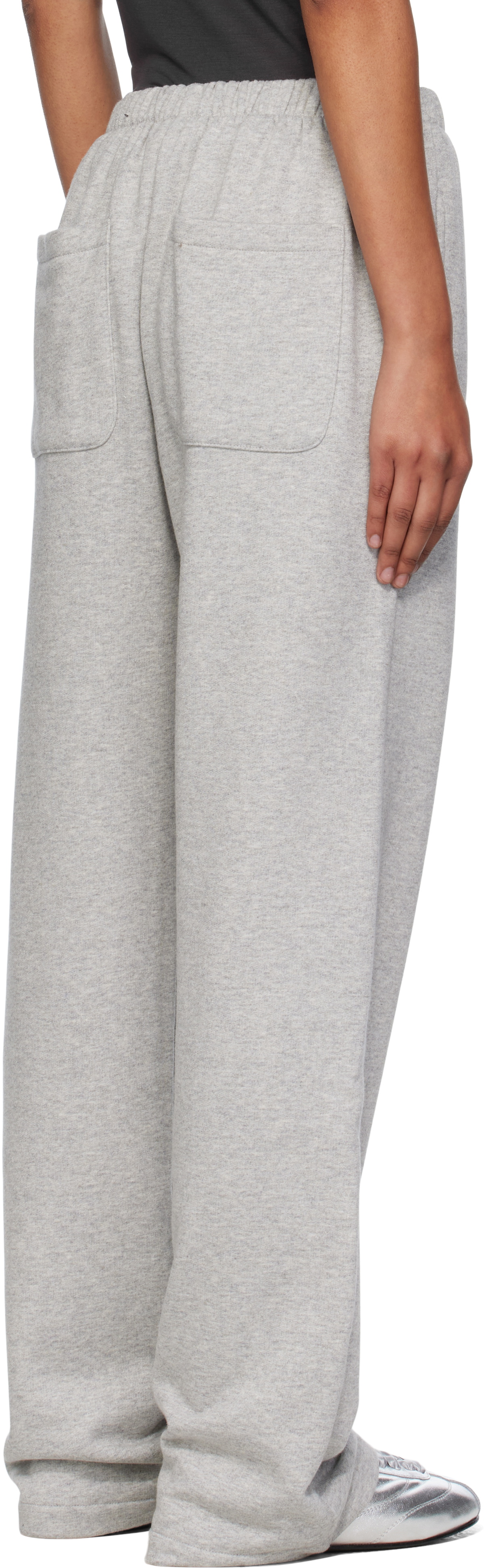 OPEN YY Gray Lace Up Lounge Pants