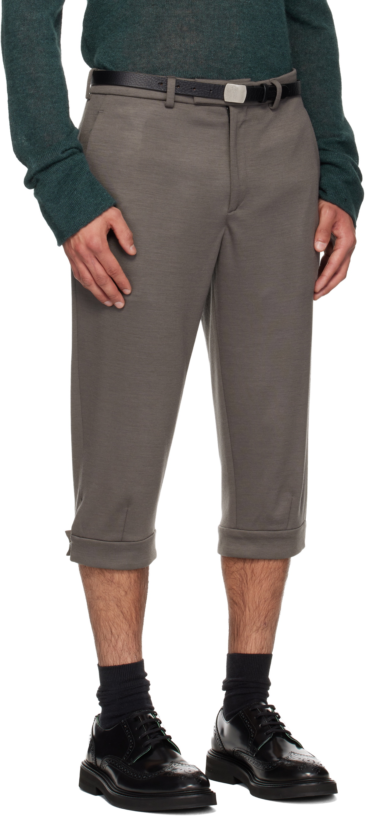 Rier Gray Knickerbocker Shorts