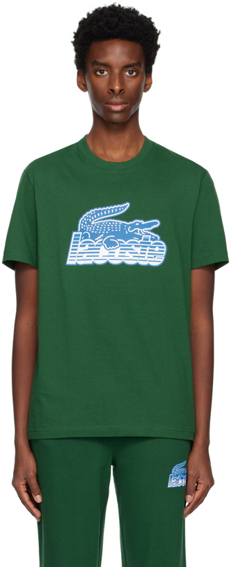 Photo: Lacoste Green Printed T-Shirt