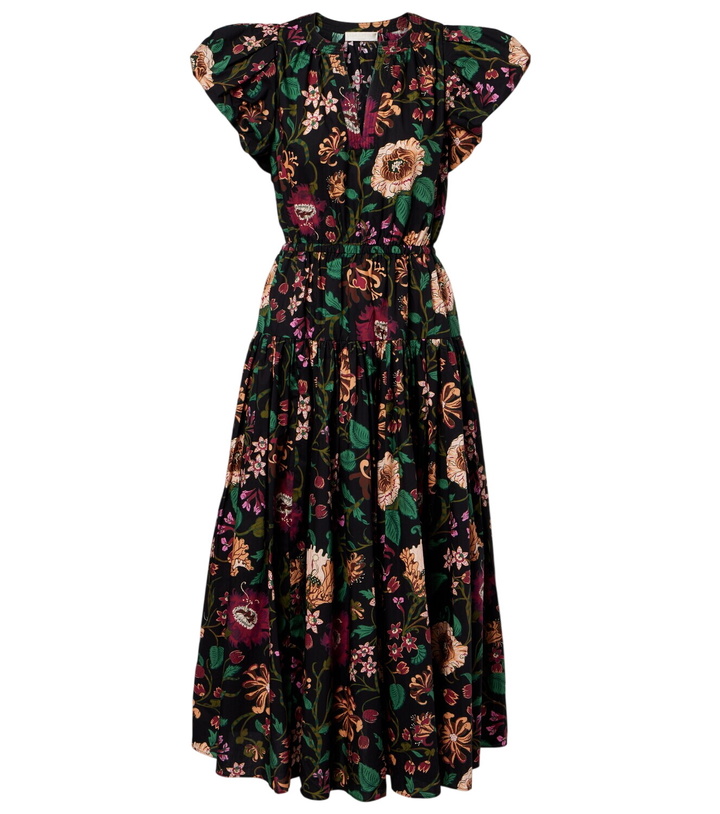 Photo: Ulla Johnson Marin floral cotton poplin midi dress