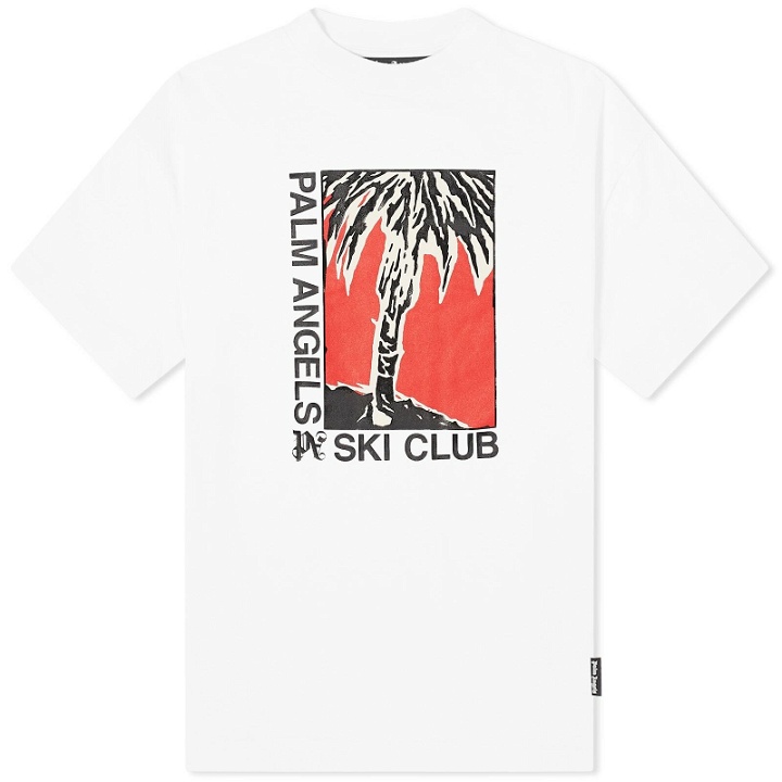 Photo: Palm Angels Men's Ski Club T-Shirt in White