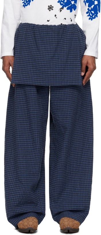 Photo: SC103 Navy Tile Trousers